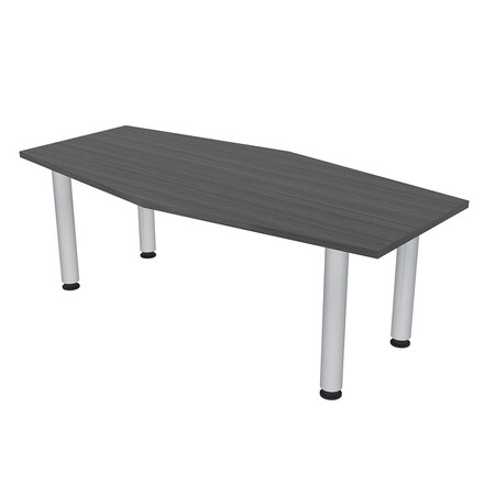 Skutchi Designs 33.5 in W, 69.5 in L, 29 in H, Engineered Wood Top, Grey HAR-HEXIR-34X70PT-AN